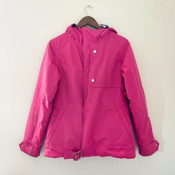 Burton Womens DryRide Mutiny Jacket Sz M Pink Nylon Insulated Hood Ski Snow Coat - Picture 1 of 16